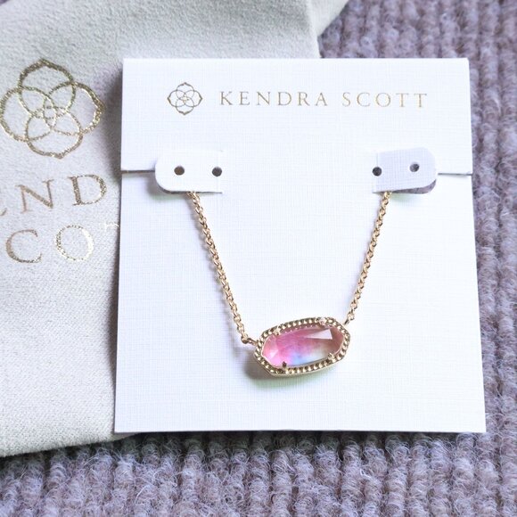 New. Kendra Scott Elisa Gold Watercolor Necklace - Picture 1 of 2